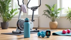 Tapis, cardio, support tablette : les accessoires qui comptent avec un elliptique compact