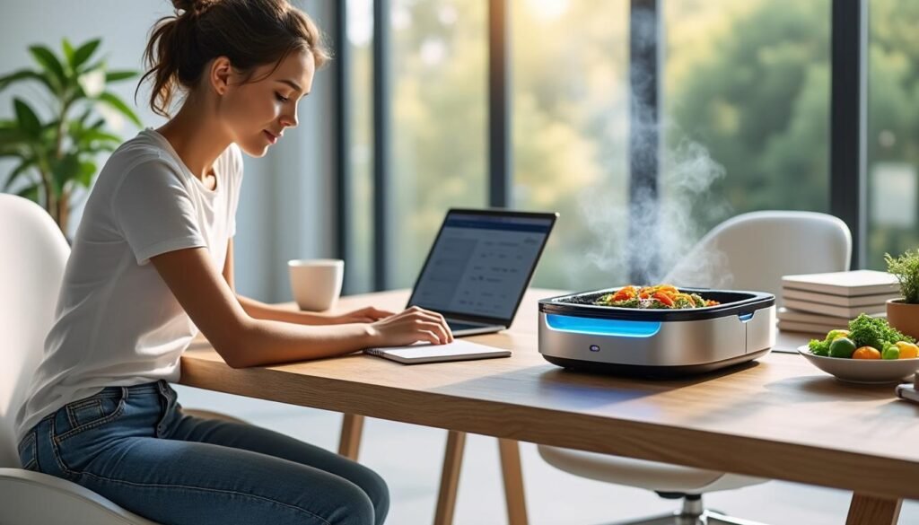 découvrez comment optimiser vos pauses déjeuner en télétravail grâce à un robot cuiseur, pour des repas rapides, équilibrés et sans stress.